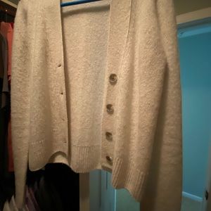 Vince cashmere cardigan in dove grey